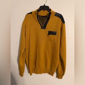 Red Ape Vintage-Style Quarter-Zip Sweater size XL NWOT